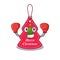 Boxing christmas tag hanging isolated with cartoon