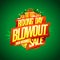 Boxing day blowout sale, mega discounts flyer