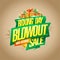 Boxing day blowout sale, mega discounts pre-holiday banner