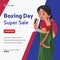 Boxing day super sale banner design