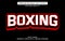 Boxing editable text effect