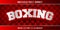 boxing editable text effect style