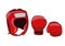 Boxing equipment helmet and gloves