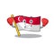 Boxing flag singapore in the mascot shape