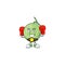 Boxing fruit melon cartoon mascot for diet