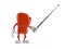Boxing glove character with pointer stick