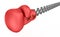 Boxing glove surprise, isolated