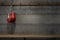 Boxing Gloves Hanging In Change Room