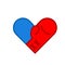 Boxing gloves heart icon