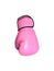 boxing gloves isolated, boxing gloves pink on a white background