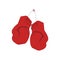 Boxing Gloves Isometric Composition
