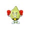 Boxing gubinge fruit cartoon for harvest symbol