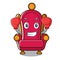 Boxing king throne character cartoon