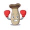 Boxing king trumpet mushroom character cartoon