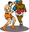 Boxing knockout punch winner