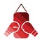 Boxing pear and gloves icon