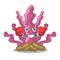 Boxing pink seaweed in the character shape