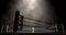 Boxing Ring Spotlit Dark