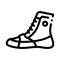 Boxing Shoes Sneakers Icon Vector Outline Illustration