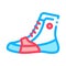 Boxing Shoes Sneakers Icon Vector Outline Illustration