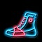 Boxing Shoes Sneakers neon glow icon illustration