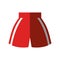 Boxing shorts uniform isolated icon