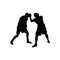 Boxing silhouette