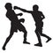 Boxing Silhouettes