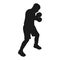 boxing sport person icon vector