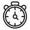 Boxing stopwatch icon outline vector. Boxer fight