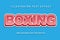 Boxing text effect design 
