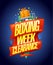 Boxing week clearance sale, poster design