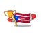 Boxing winner flag puerto rico the mascot shape