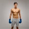 Boxing. Young Boxer ready to fight