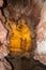 A Boxwork geological formation of rocks in Wind Cave National Park, South Dakota