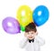 Boy with baloons