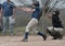 Boy Batter Batting Baseball