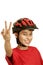 Boy bike helmet