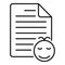 Boy birth certificate icon, outline style