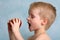 Boy Biting an Apple - Anticipation