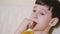 Boy biting his nails obsessive-compulsive disorder, child psychology
