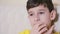 Boy biting his nails obsessive-compulsive disorder, child psychology