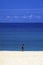 Boy on a Blue Hawaiian Beach