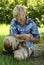 Boy with bullsnake