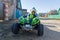 Boy and car