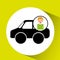 Boy car sedan cartoon icon design