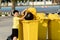 Boy carry garbage in bag for eliminate to the bin