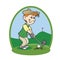 Boy cartoon golf player