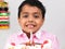 Boy celebrating birthday party