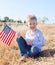 Boy celebrating independence day